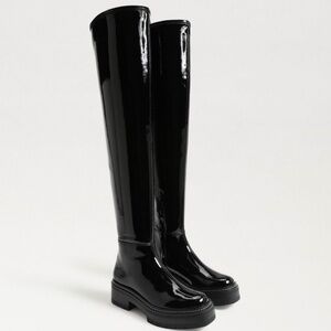 NEW ! Sam Edelman Thigh high patent boots  size 6 NWB SOLD OUT ONLINE